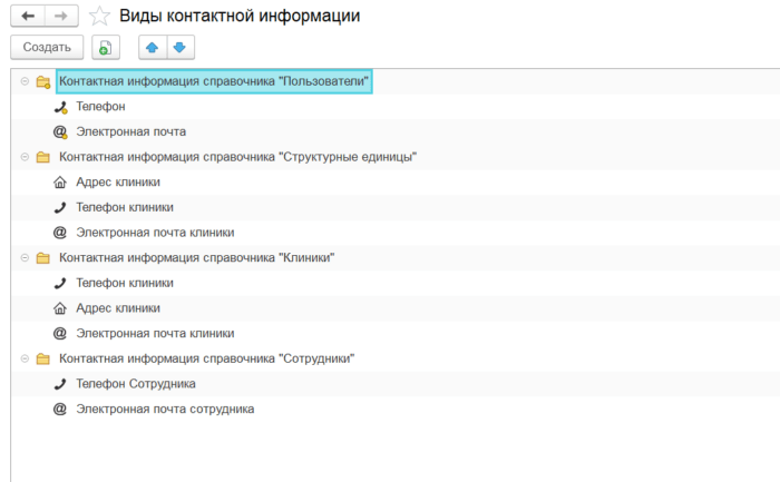 Внедрение контактной информации в БСП3